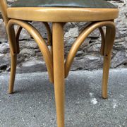 6 Chaises bistrot style Baumann cuir vintage 80s