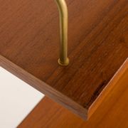Danish mid-century teak shelving unit with a desk, 1970s