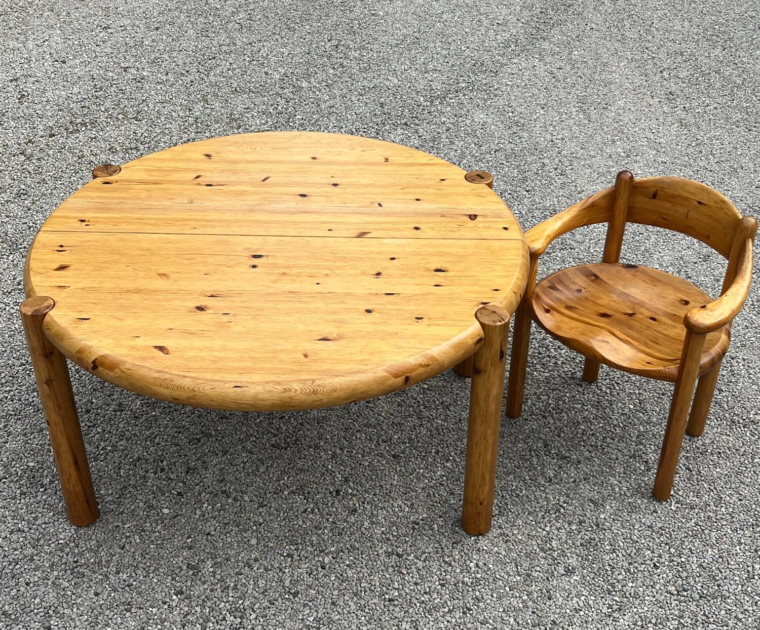 Fauteuils et table de salle à manger Rainer Daumiller