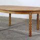 Vintage Oval Danish Oak Dining Room Table, H. Kjærnulf style, 1960s