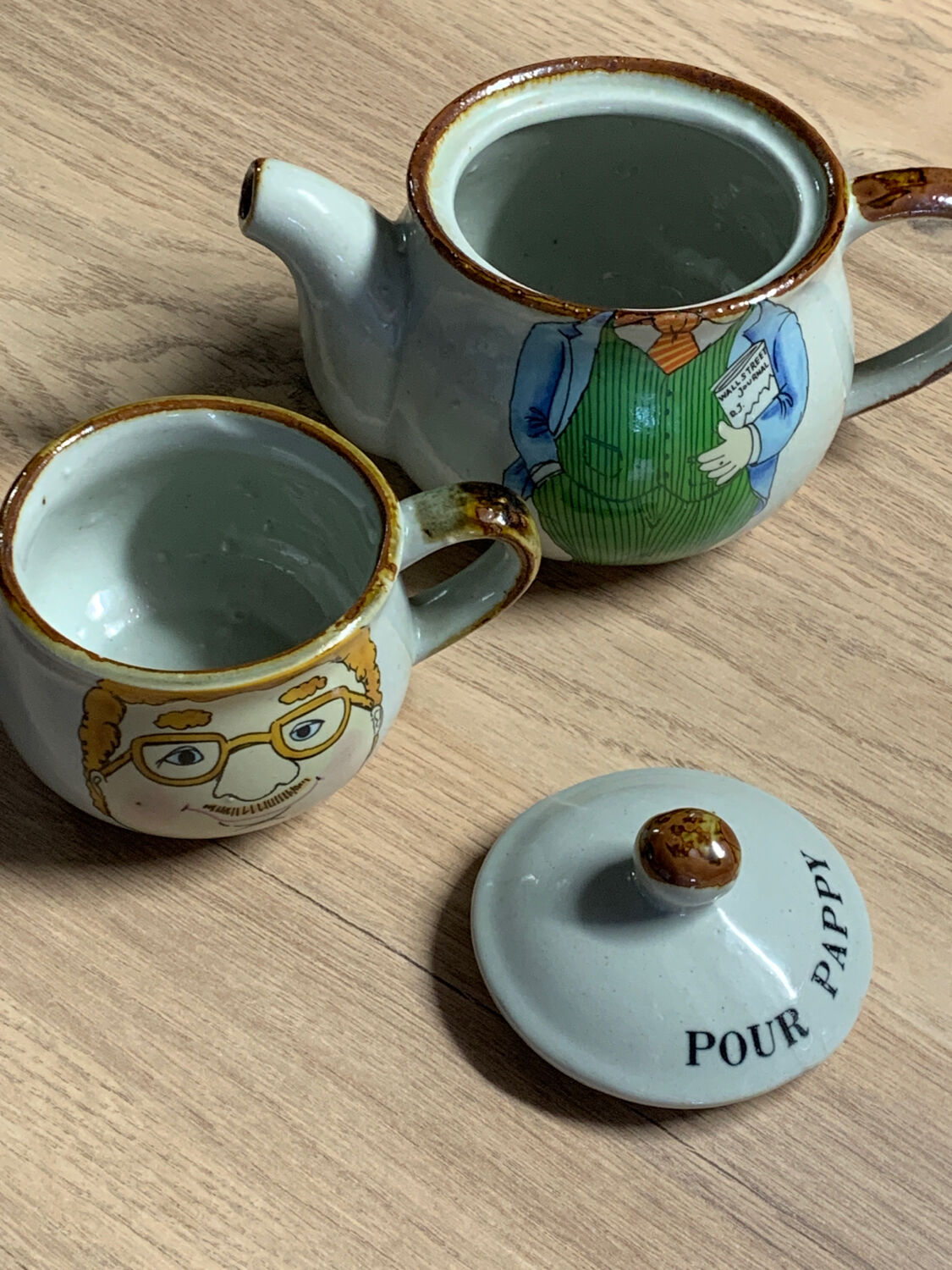 Tea set or coffee Grandpa Papi breakfast mug coffee maker