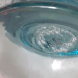 Vase en verre Biot bleuté pied douche