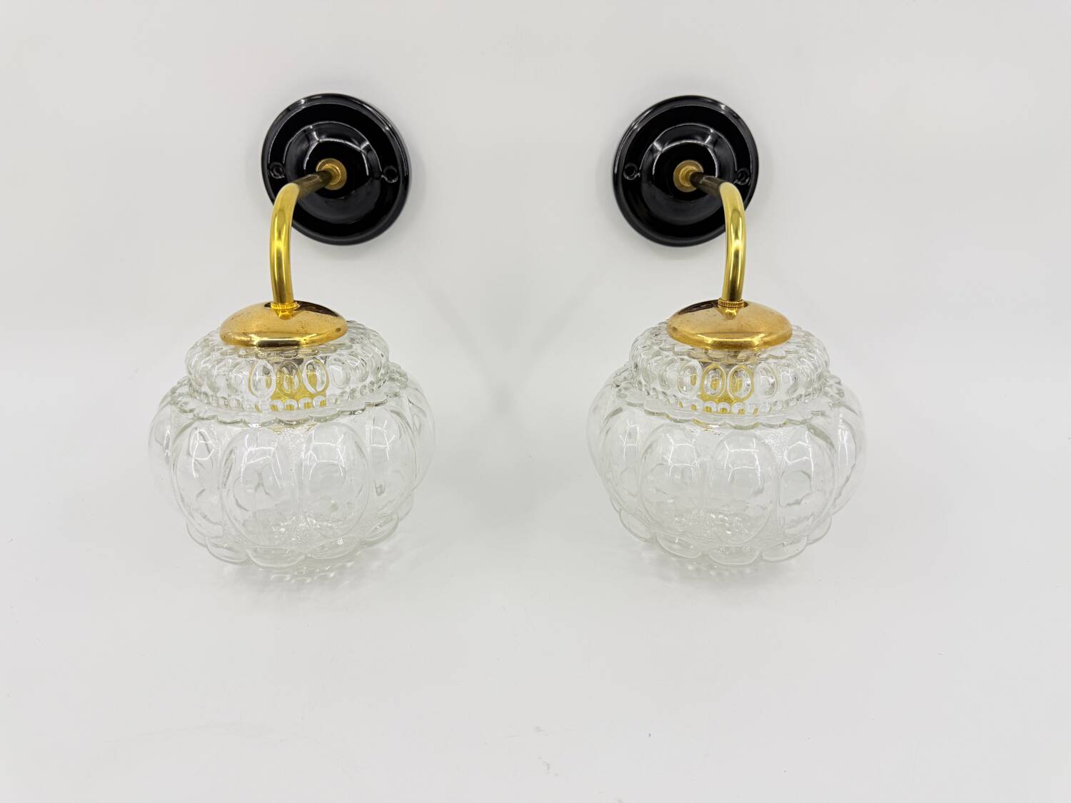 Paire d'appliques Bubble vintage