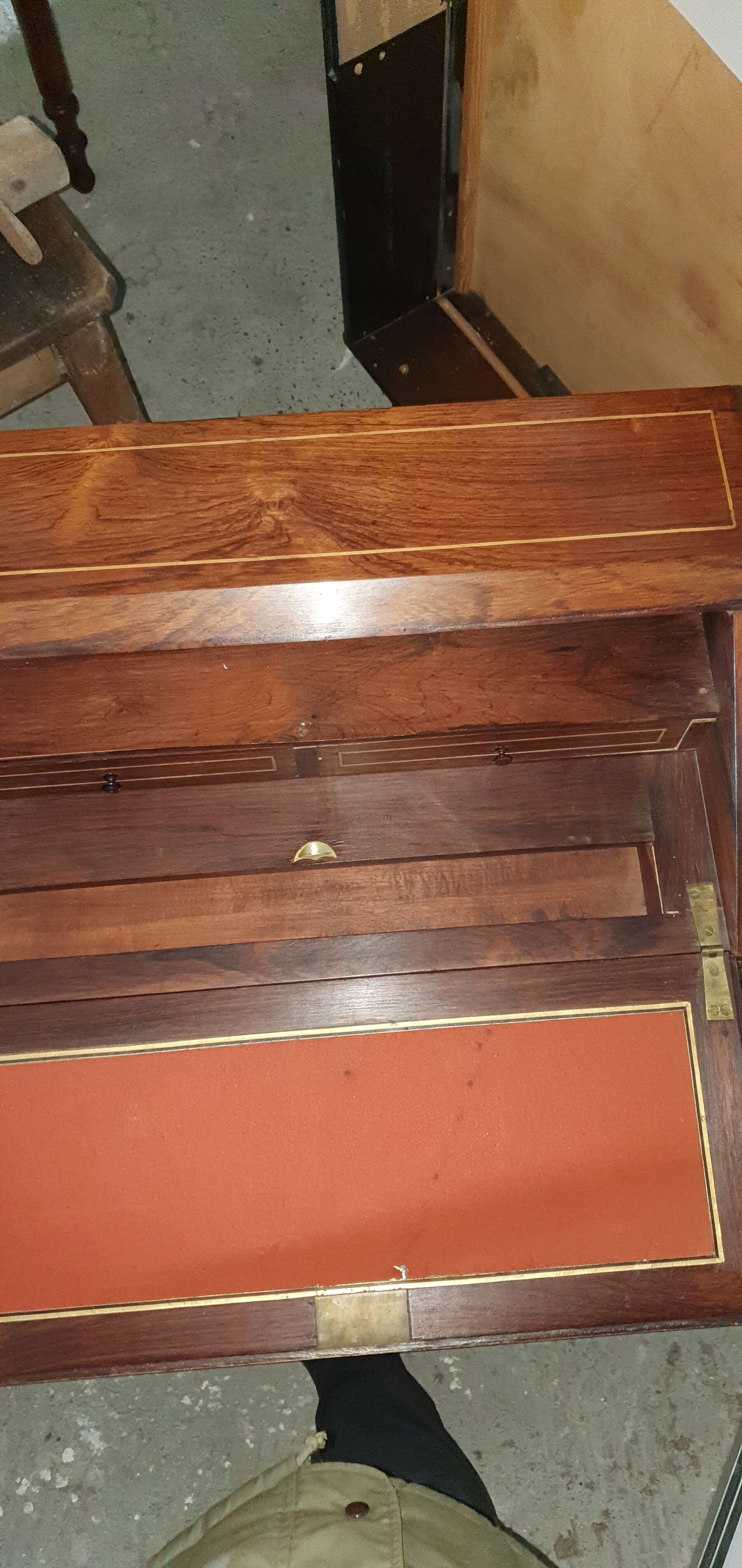 Bureau de pente second empire