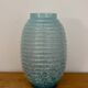 Vase vintage art déco, en verre de Clichy bleu