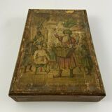 Old wooden box cube puzzle orientalist aladdin game 1900