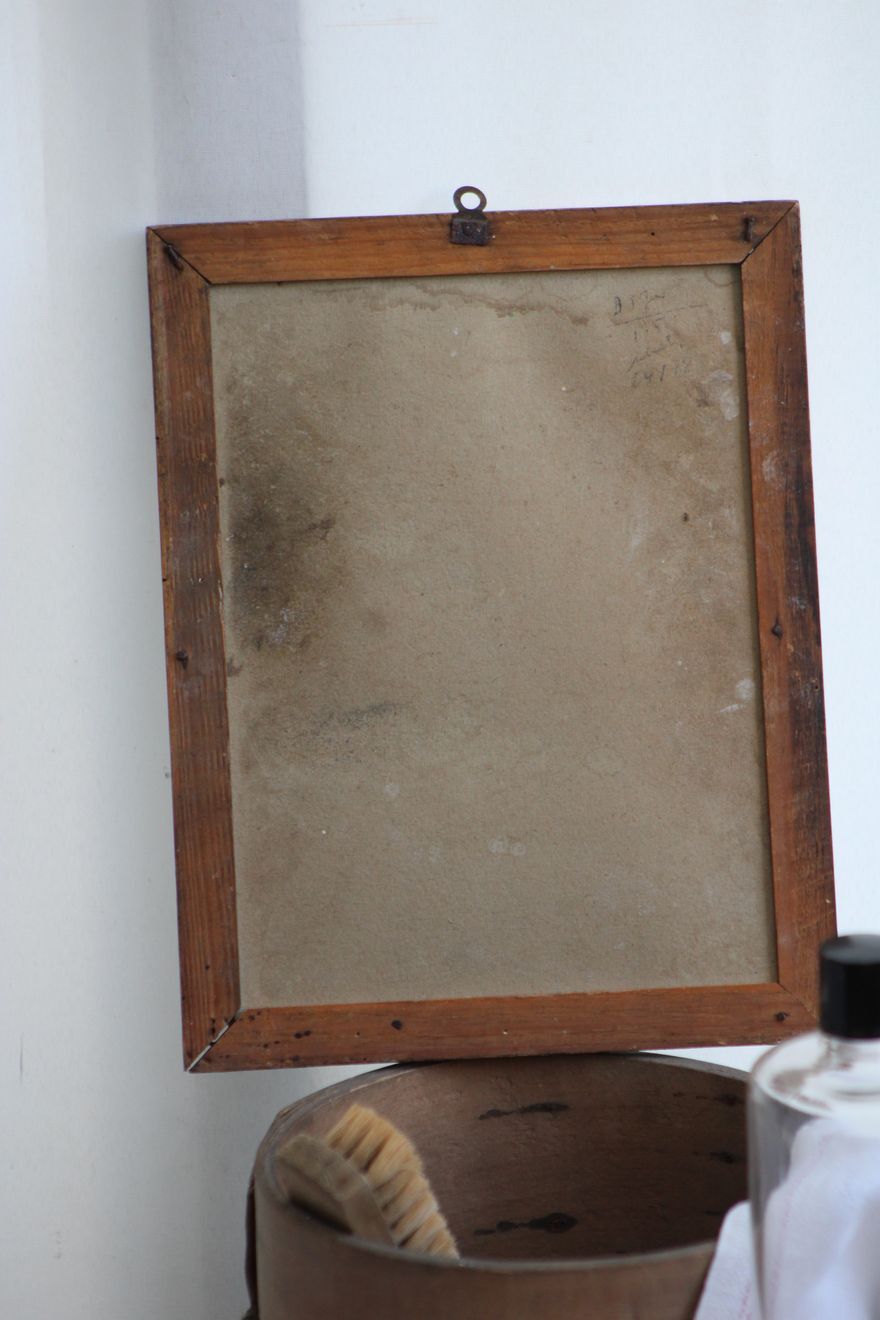 Wooden mirror