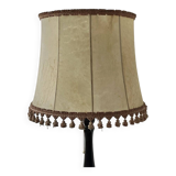 Vintage solid turned wood floor lamp