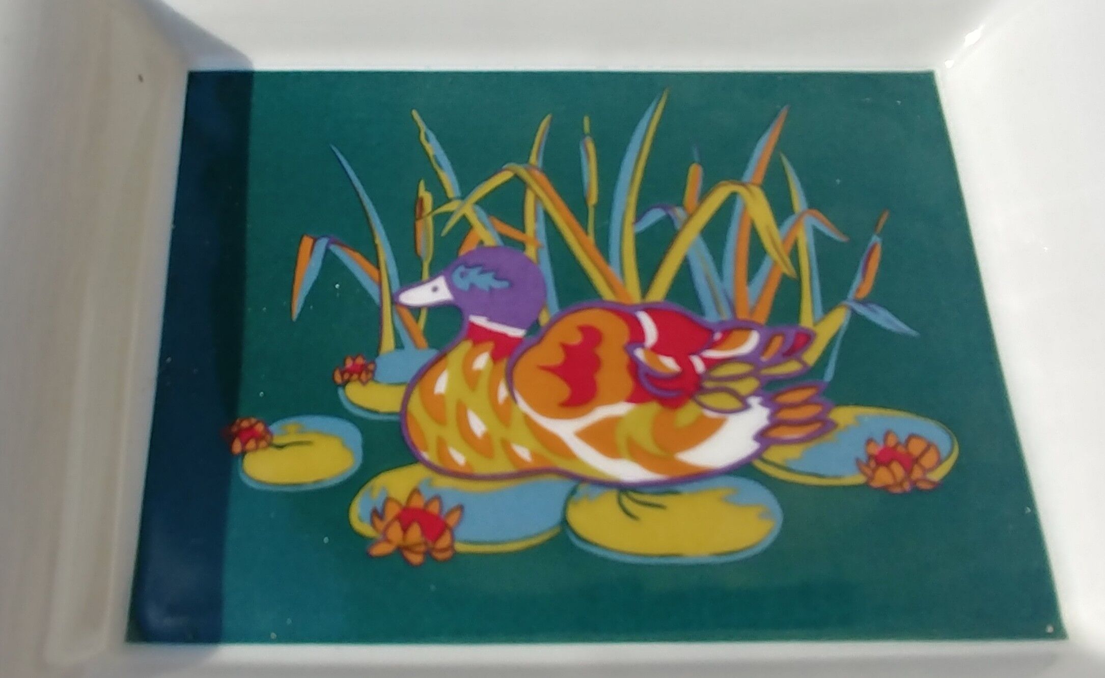 Vide poche en porcelaine Alfoldi Hungary décor canard