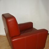 Art deco leather armchair, 1960s