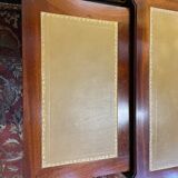 Louis XVI style mahogany flat desk