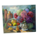 Oil on canvas "Hydrangeas and fruits" signed Paumier.