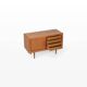 Danish teak sideboard with tambour doors and drawers, 1960s