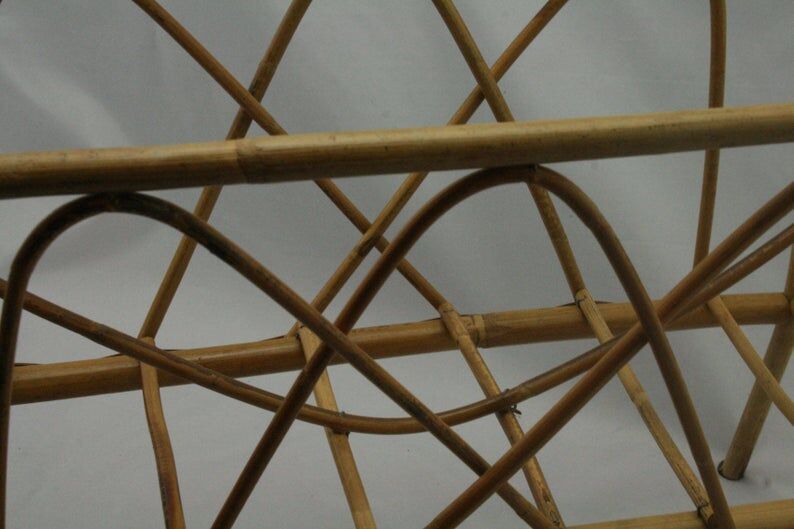 Vintage bamboo magazine holder