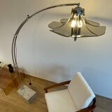 Lampadaire arc fleur ajustable, Italie, 1960