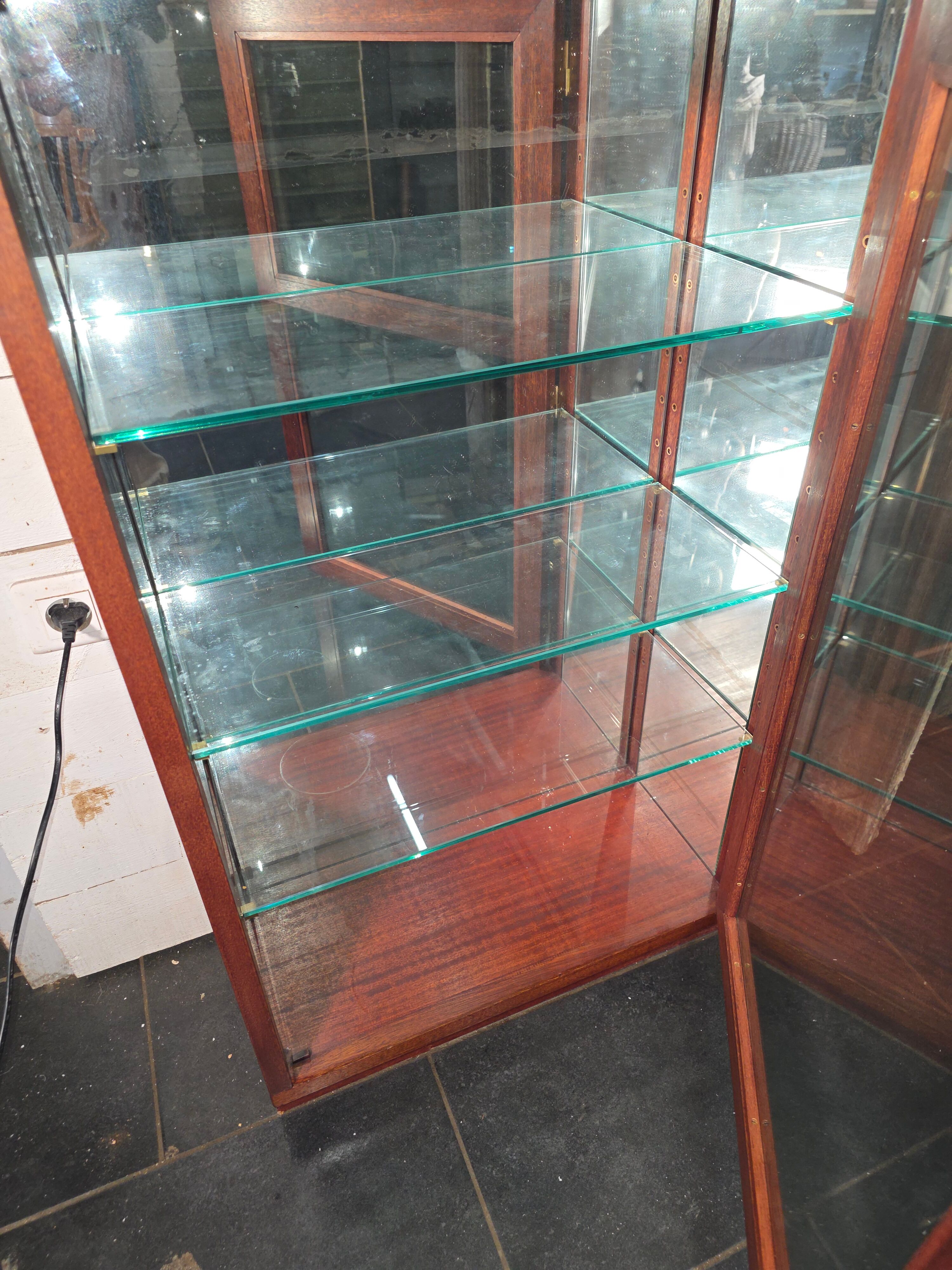 Mahogany display cabinet 20th century