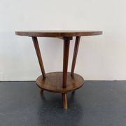 Art deco tripod pedestal table