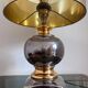 Table lamp in chrome and gold ceramic, 1970s