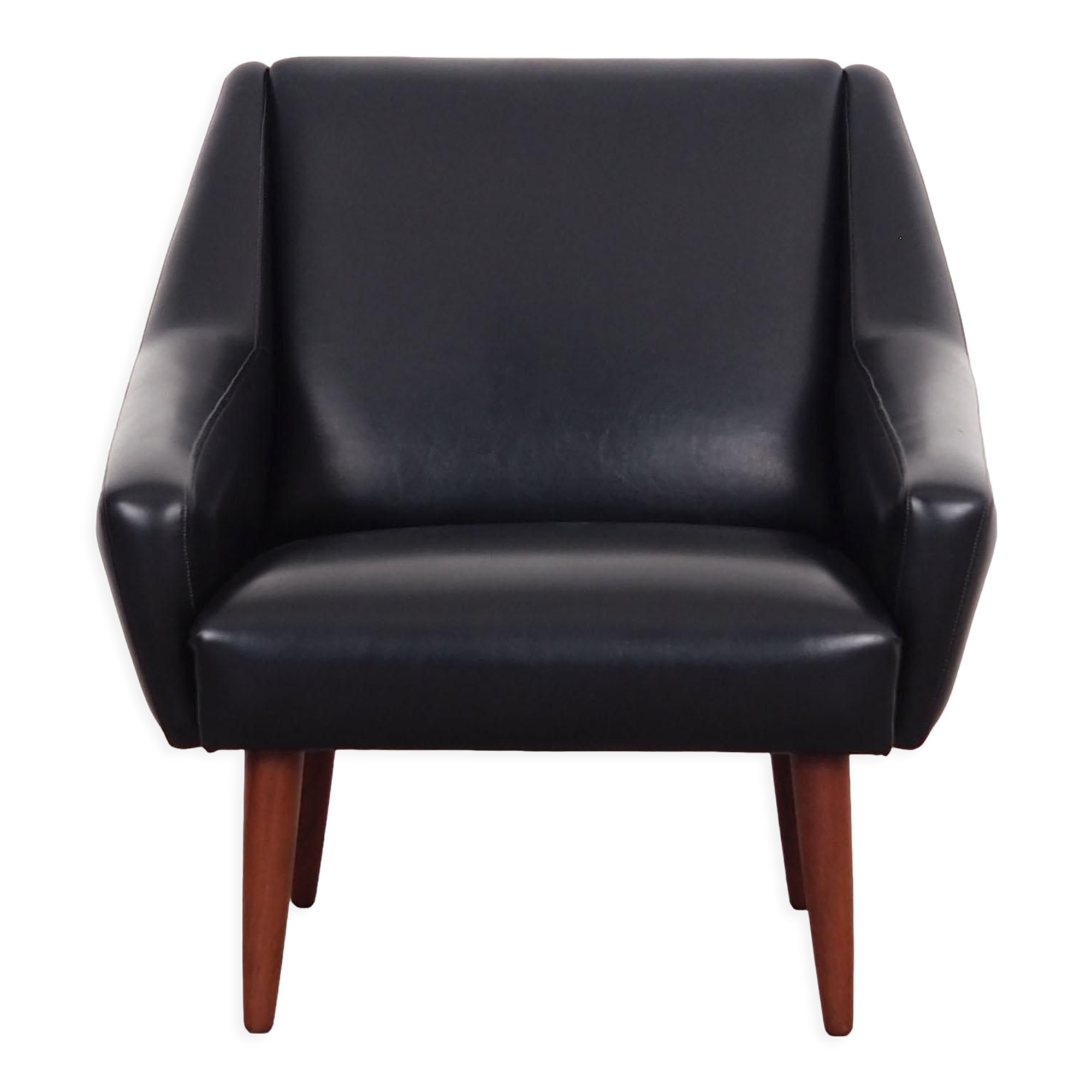 Leather armchair, Danish design, 1970s, production: Denmark