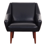 Leather armchair, Danish design, 1970s, production: Denmark