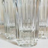 Six verres à anisette de bistrot vintages