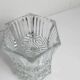 Exagon space age vase 1960 molded glass