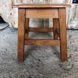 Stool footrest vintage wood #a226