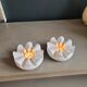 Pair of Bavarian porcelain candlesticks, Seltmann Weiden