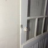 Old glass door style canopy white workshop
