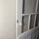 Porte vitrée ancienne style verrière atelier blanche