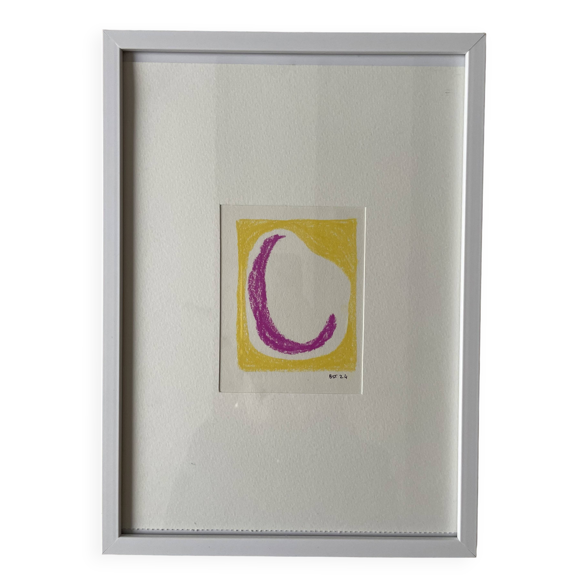 Abstract pastel painting