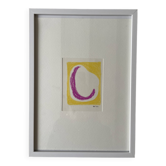 Abstract pastel painting