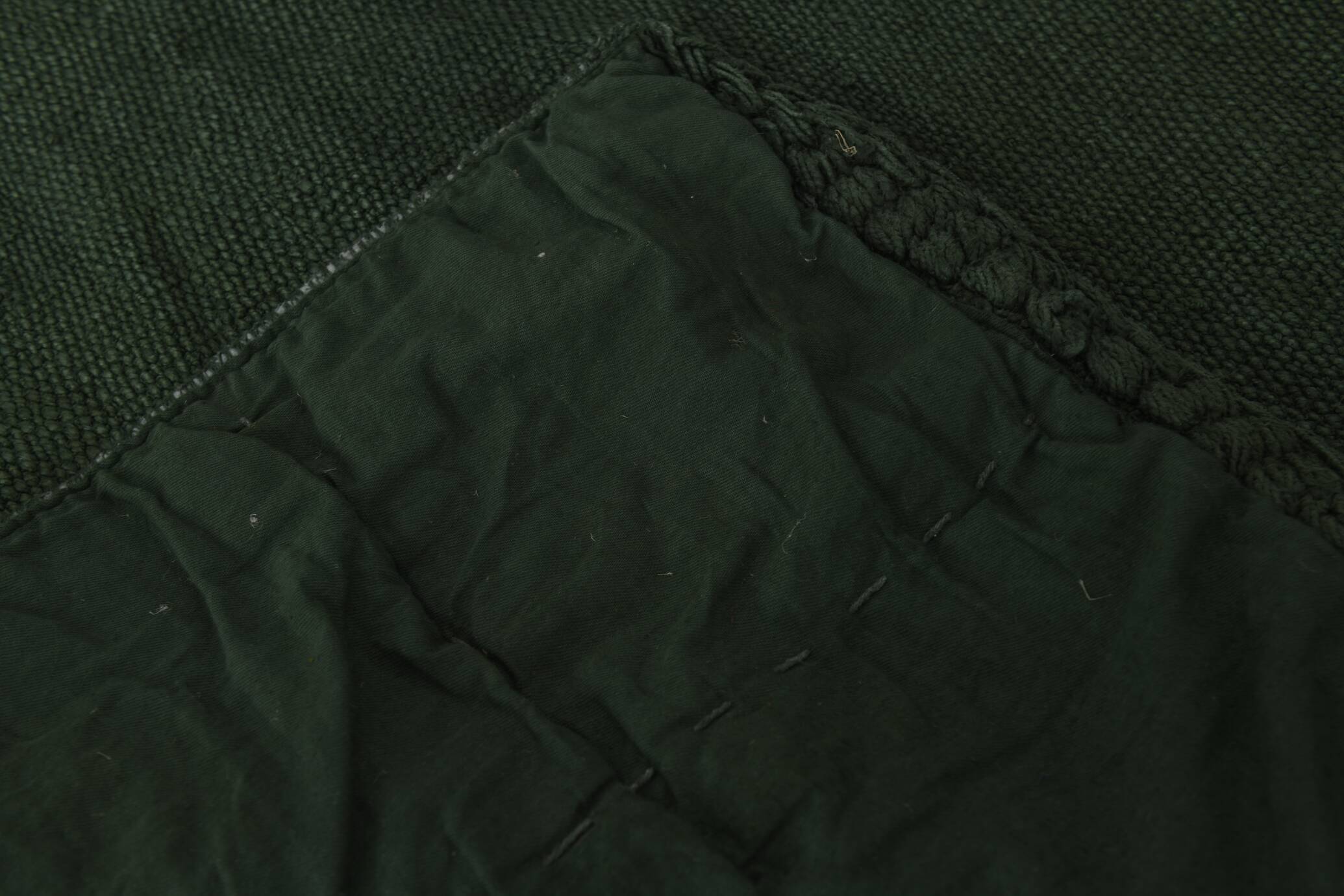 2x8 Turkish Dark Green Vintage Runner Rug, 72x235Cm