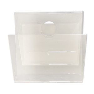 Porte-revues vintage en plexiglas