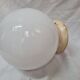 Art deco opaline globe ceiling light
