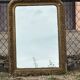 Large gilded sculpted Louis-Philippe mirror, mercury 104x77cm