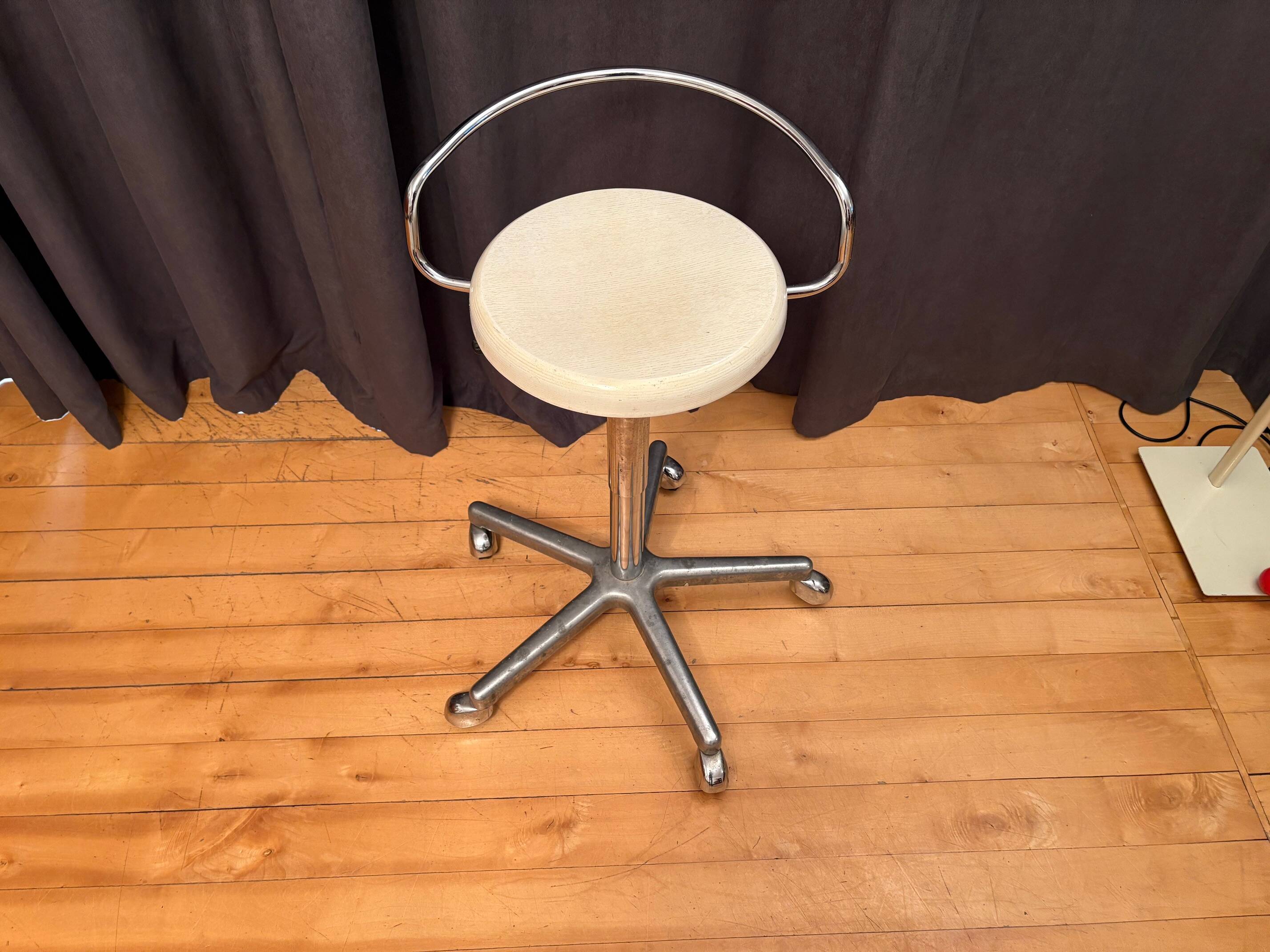 Adjustable Marcel Breuer-style stool, 1960s
