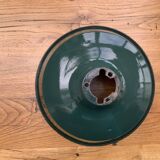 Industrial enamelled metal lampshade
