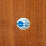 Round teak coffee table - Johannes Andersen - CF Christensen from Silkeborg