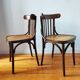 4 mismatched vintage bistro chairs