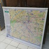Authentic parisian metro plan
