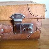 Leather suitcase