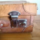 Leather suitcase