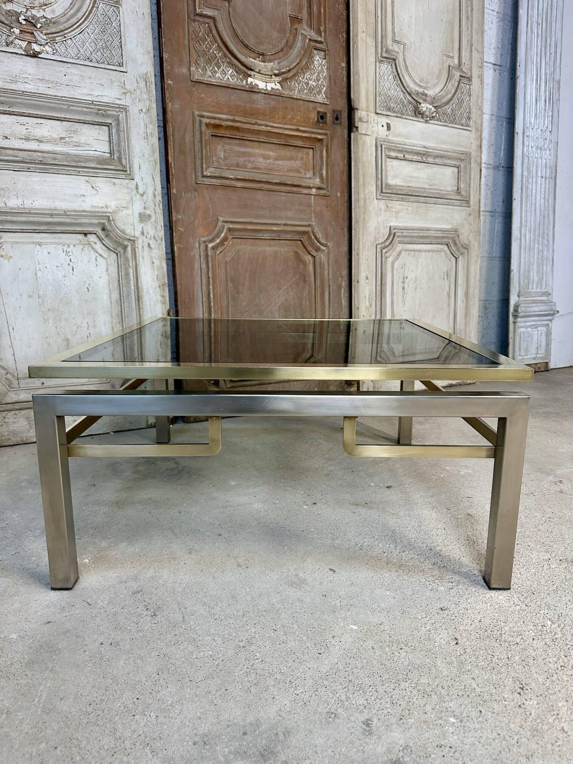 Small square coffee table by Guy Lefèvre for Maison Jansen circa 1970