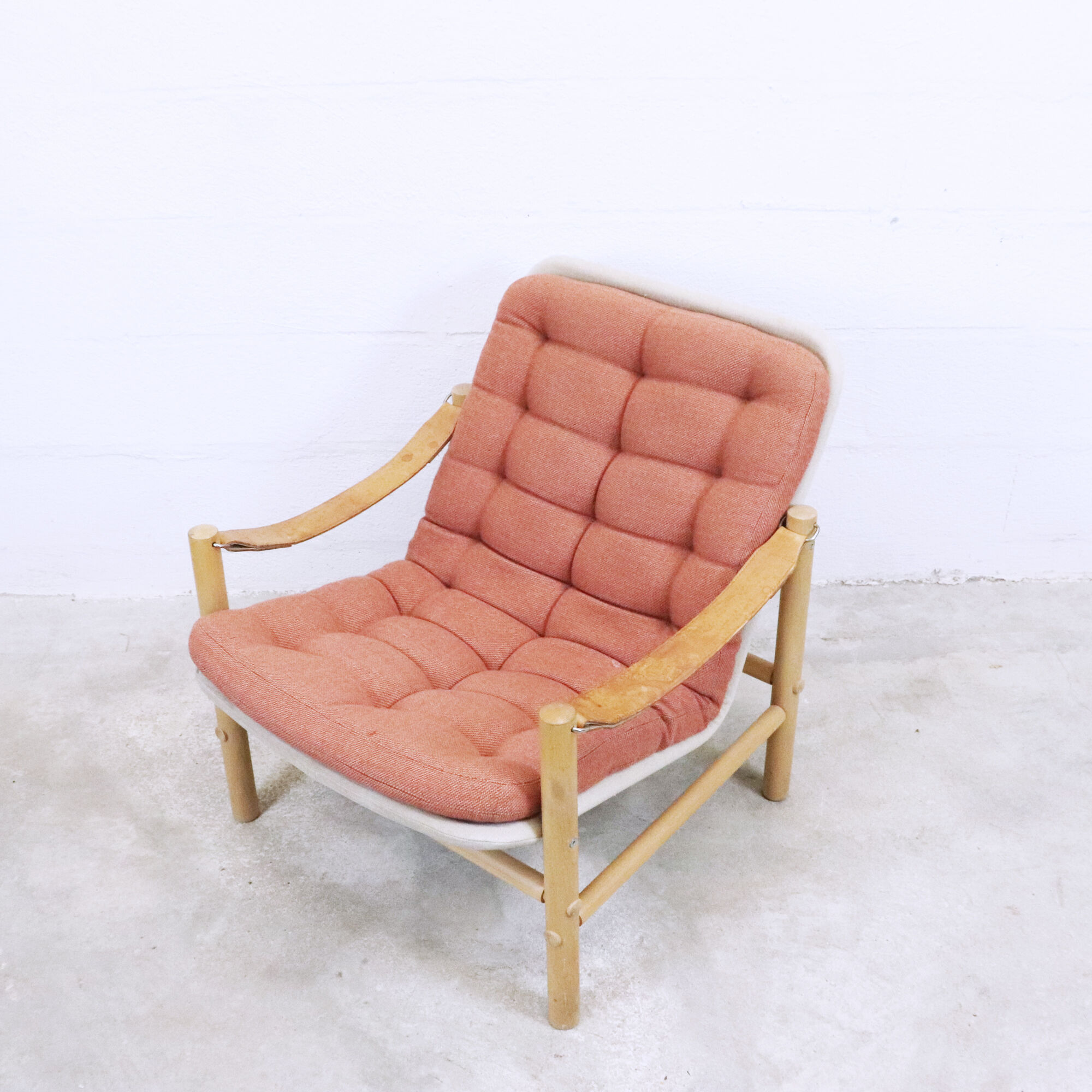 Fauteuils Safari avec un ottoman, Suède, 1960