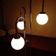 Lampadaire  chromé 3 boules 1970 vintage