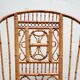 Vintage armchair canned in bamboo