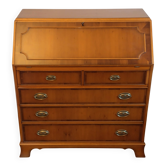 Secrétaire en cerisier avec marqueterie par Heldense Exclusive