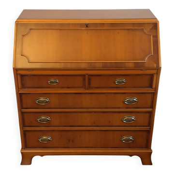 Secrétaire en cerisier avec marqueterie par Heldense Exclusive