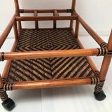 Dessert in rattan bamboo vintage cannage